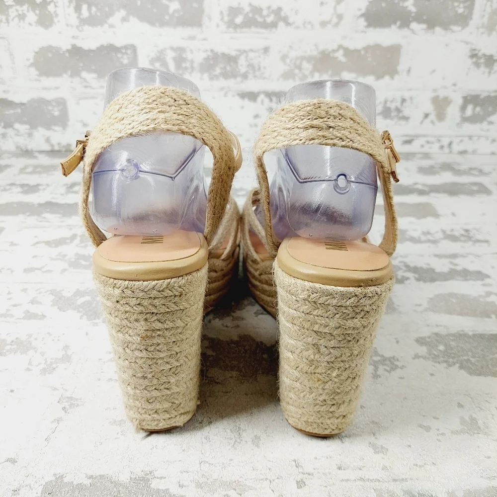 New MIA Womens Ashlee Strappy Slingback Wedge Sandals T64